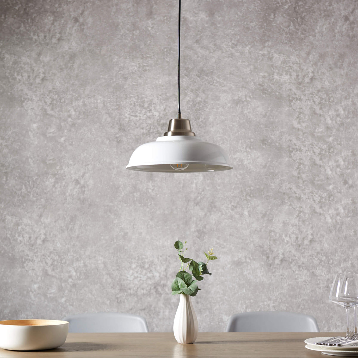 Pagazzi Bakewell White Pendant Ceiling Light