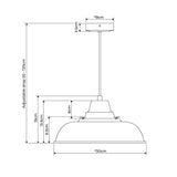Pagazzi Bakewell Grey Pendant