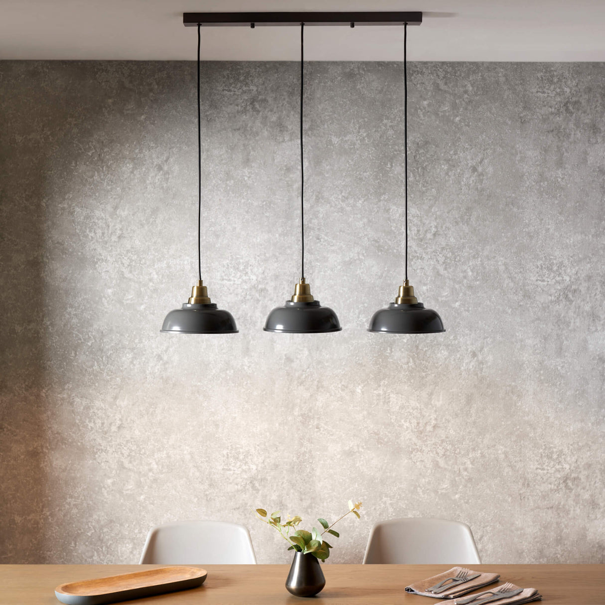 Pagazzi Bakewell Grey Bar Pendant