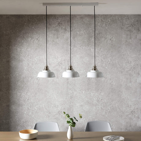 Pagazzi Bakewell 3 Light White Ceiling Pendant Bar