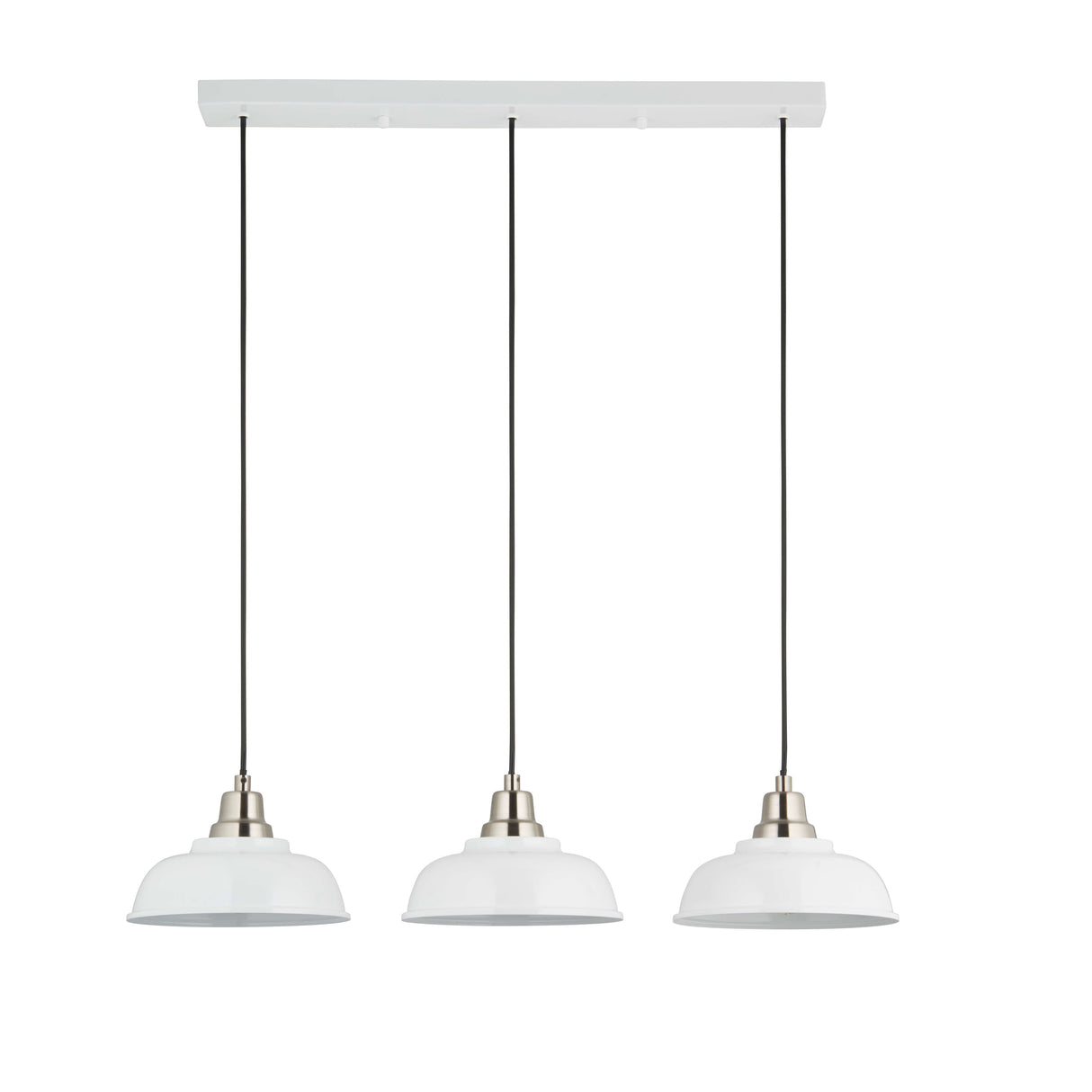 Pagazzi Bakewell 3 Light White Ceiling Pendant Bar
