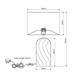 Pagazzi Robyn Glass Table Lamp