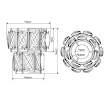 Pagazzi Darla Small Chrome Ceiling Light Pendant