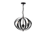 Pagazzi Midnight 3 Light Matte Black Pendant Ceiling Light
