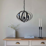 Pagazzi Midnight 3 Light Matte Black Pendant Ceiling Light