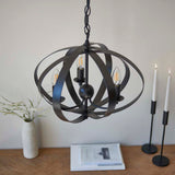 Pagazzi Midnight 3 Light Matte Black Pendant Ceiling Light