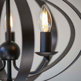 Pagazzi Midnight 3 Light Matte Black Pendant Ceiling Light