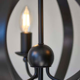 Pagazzi Midnight 3 Light Matte Black Pendant Ceiling Light