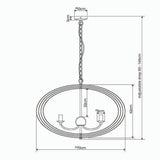 Pagazzi Midnight 5 Light Matte Black Pendant Ceiling Light