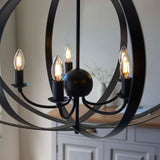 Pagazzi Midnight 5 Light Matte Black Pendant Ceiling Light