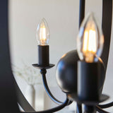 Pagazzi Midnight 5 Light Matte Black Pendant Ceiling Light