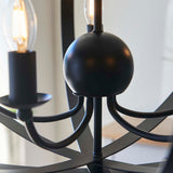 Pagazzi Midnight 5 Light Matte Black Pendant Ceiling Light