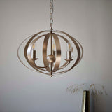 Pagazzi Midnight 3 Light Satin Gold Pendant Ceiling Light
