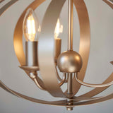 Pagazzi Midnight 3 Light Satin Gold Pendant Ceiling Light