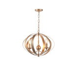 Pagazzi Midnight 3 Light Satin Gold Pendant Ceiling Light