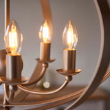 Pagazzi Midnight 5 Light Satin Gold Ceiling Light Pendant