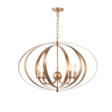 Pagazzi Midnight 5 Light Satin Gold Ceiling Light Pendant