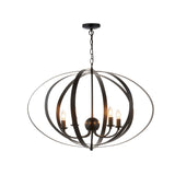 Pagazzi Midnight 5 Light Matte Black Pendant Ceiling Light - Large