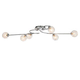 Pagazzi Jaymie 6 Light Chrome Semi Flush Ceiling Light