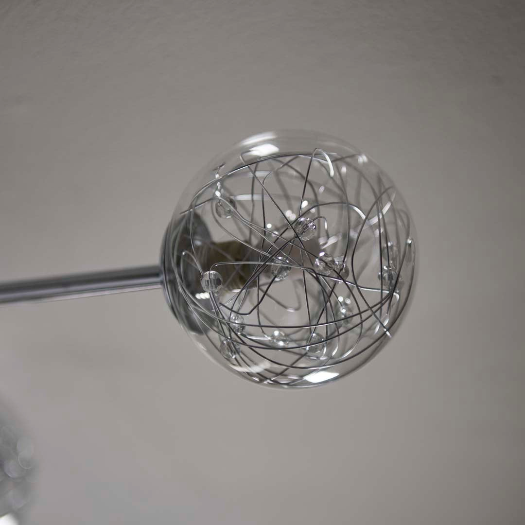 Pagazzi Jaymie 6 Light Chrome Semi Flush Ceiling Light