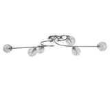 Pagazzi Jaymie 6 Light Chrome Semi Flush Ceiling Light