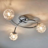 Pagazzi Jaymie 3 Light Chrome Semi Flush Ceiling Light