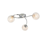 Pagazzi Jaymie 3 Light Chrome Semi Flush Ceiling Light