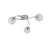 Pagazzi Jaymie 3 Light Chrome Semi Flush Ceiling Light