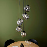 Pagazzi Molten 5 Light Smokey Glass Ceiling Pendant