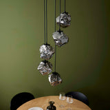Pagazzi Molten 5 Light Smokey Glass Ceiling Pendant