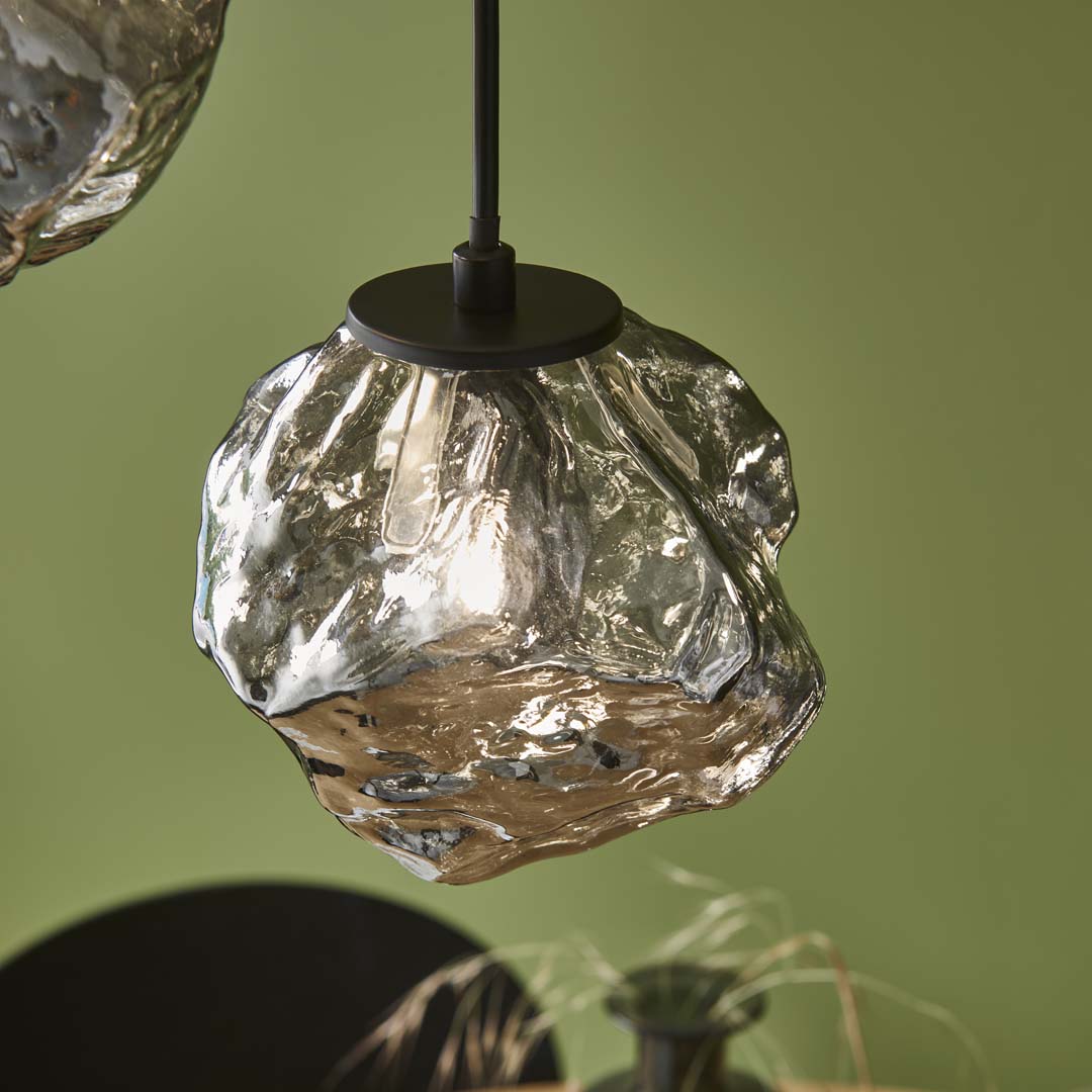 Pagazzi Molten 5 Light Smokey Glass Ceiling Pendant