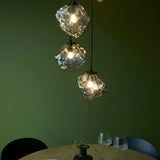 Pagazzi Molten 5 Light Smokey Glass Ceiling Pendant