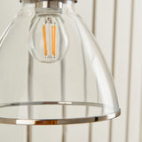 Pagazzi Brunswick Polished Nickel Glass Wall Light