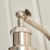 Pagazzi Brunswick Polished Nickel Glass Wall Light
