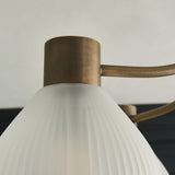 Pagazzi Hamilton 5 Light Antique Brass Semi Flush Ceiling Light