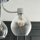 Pagazzi Hamilton 3 Light Polished Chrome Semi Flush Ceiling Light