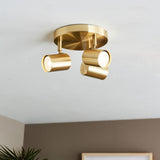 Pagazzi Hereford 3 Light Satin Gold Ceiling Spotlight