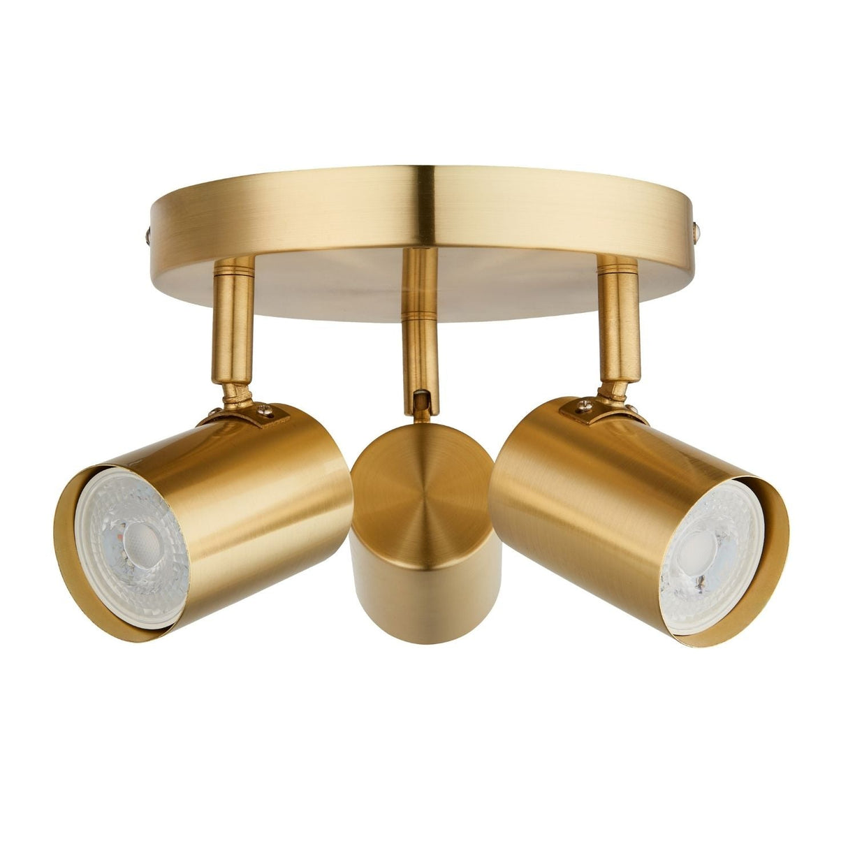 Pagazzi Hereford 3 Light Satin Gold Ceiling Spotlight