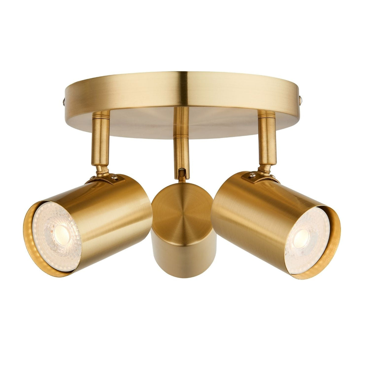 Pagazzi Hereford 3 Light Satin Gold Ceiling Spotlight