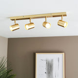 Pagazzi Hereford 4 Light Satin Gold Ceiling Spotlight Bar