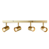 Pagazzi Hereford 4 Light Satin Gold Ceiling Spotlight Bar