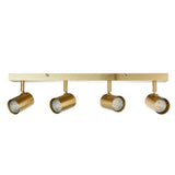 Pagazzi Hereford 4 Light Satin Gold Ceiling Spotlight Bar