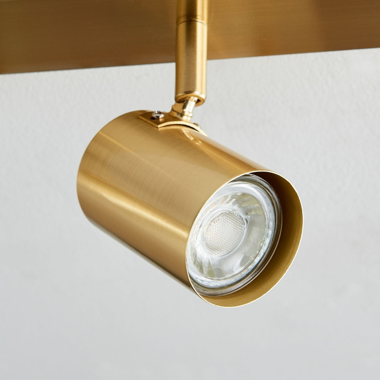 Pagazzi Hereford 4 Light Satin Gold Ceiling Spotlight Bar
