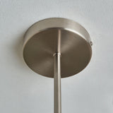 Pagazzi Kingsholm 3 Light Satin Nickel Semi Flush Ceiling Light