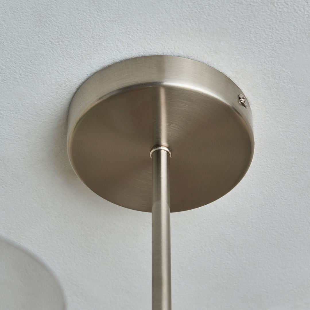 Pagazzi Kingsholm 5 Light Satin Nickel Semi Flush Ceiling Light