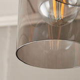Pagazzi Kingsholm 3 Light Satin Nickel Semi Flush Ceiling Light