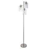 Pagazzi Kingsholm 3 Light Satin Nickel Floor Lamp