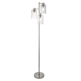 Pagazzi Kingsholm 3 Light Satin Nickel Floor Lamp