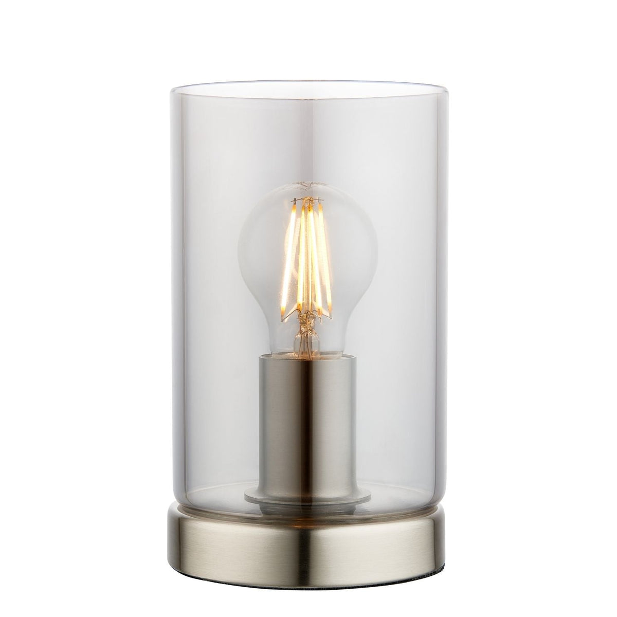 Pagazzi Kingsholm Satin Nickel Glass Touch Table Lamp