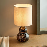 Pagazzi Maura Brown Tortoise Glass Table Lamp